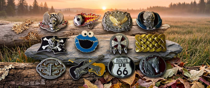 Buckles, Gürtelschnallen zum Wechseln mit Motiv