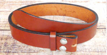 Wechsel Ledergürtel Damen Herren cognac