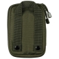 Preview: Dokumenten Smartphone Gürteltasche  "MOLLE", oliv Rückseite