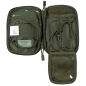 Preview: Dokumenten Smartphone Gürteltasche  "MOLLE", oliv geöffnet