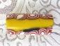 Mobile Preview: Afrikanische Handelsperle Millefiori Trade Bead  gelb, schwarz, braun, weiss, 34