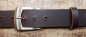 Preview: Gürtelschnalle silberfarben 40mm am Gürtel