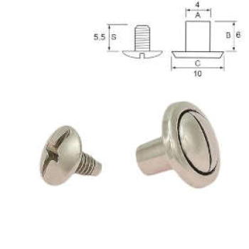 dekorative Buchschrauben 6 mm