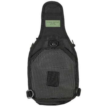 Schulter-Umhängetasche "MOLLE",schwarz Rückseite