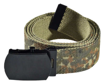 Baumwoll Stoffgürtel 3,8 cm flecktarn