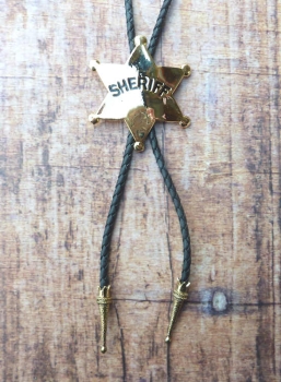 Preview: Bolotie Westernkravatte Sheriff Stern