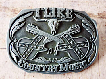 Buckle Gürtelschnalle I Like Country Music