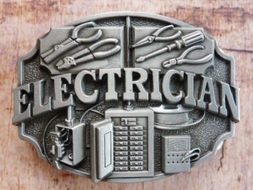 Buckle Gürtelschnalle Berufe Elektriker