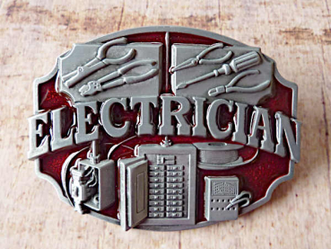 Buckle Gürtelschnalle Berufe Elektriker