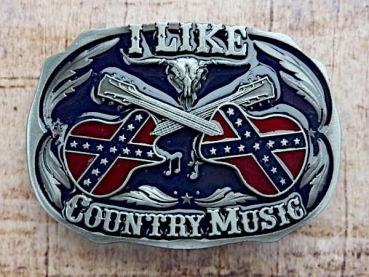 Buckle Gürtelschnalle I Like Country Music