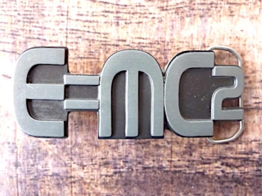 Buckle Gürtelschnalle E=mc2