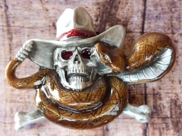 Buckle Gürtelschnalle Totenkopf
