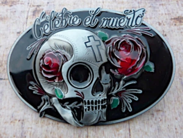 Buckle Gürtelschnalle Totenkopf