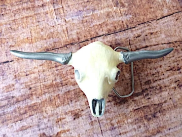 Buckle Gürtelschnalle Rinderschädel