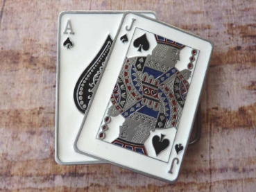 Buckle Gürtelschnalle Spielkarten