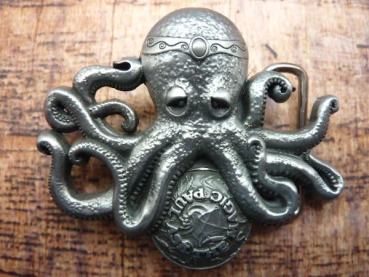 Buckle Gürtelschnalle Oktopus
