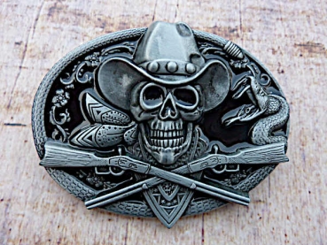 Buckle Gürtelschnalle Totenkopf