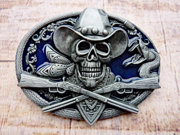 Buckle Gürtelschnalle Totenkopf