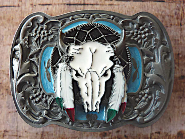 Buckle Gürtelschnalle White Wolf