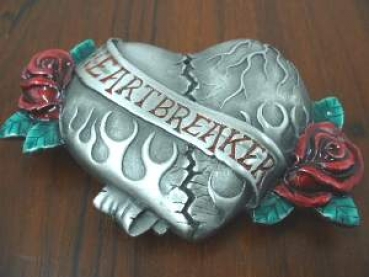 Buckle Gürtelschnalle Herz Heartbreaker
