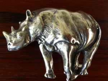 Buckle Gürtelschnalle Nashorn