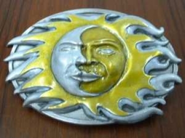 Buckle Gürtelschnalle Sonne & Mond