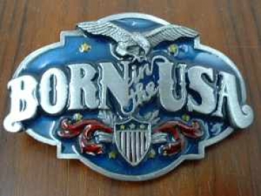 Buckle Gürtelschnalle Born in USA