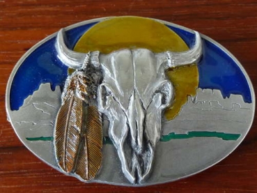 Buckle/Schliesse Rinderschädel