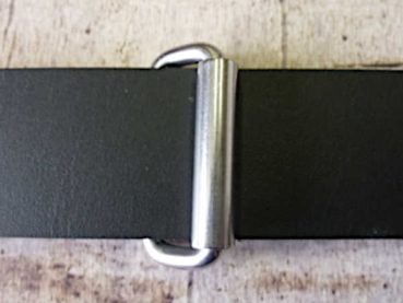 Edelstahlgürtelschlaufe nickelfrei silberfarben 40mm