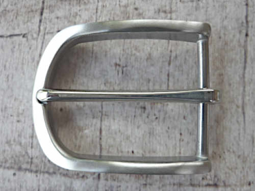 Edelstahl Gürtelschnalle/Schliesse silberfarben 40mm