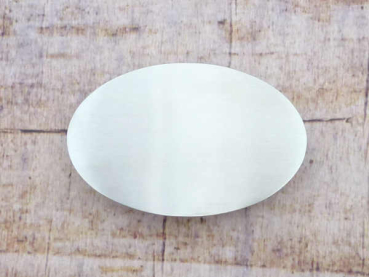 Edelstahl Gürtelschnalle silberfarben 40mm