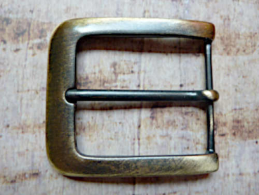 Gürtelschnalle messingfarben 40mm
