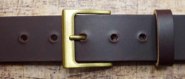 Gürtelschnalle messingfarben 40mm