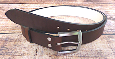 Robuster Rindsledergürtel braun