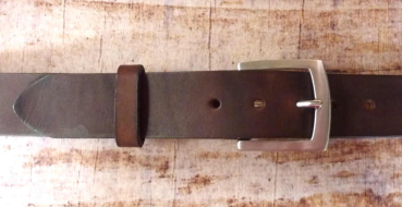 Robuster Rindsledergürtel braun