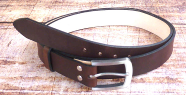 Robuster Rindsledergürtel braun