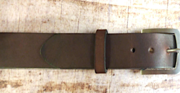 Robuster Rindsledergürtel braun