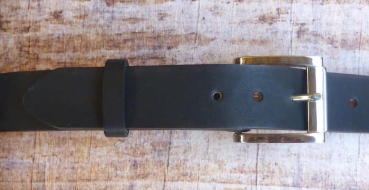 Spezial Rindsledergürtel schwarz