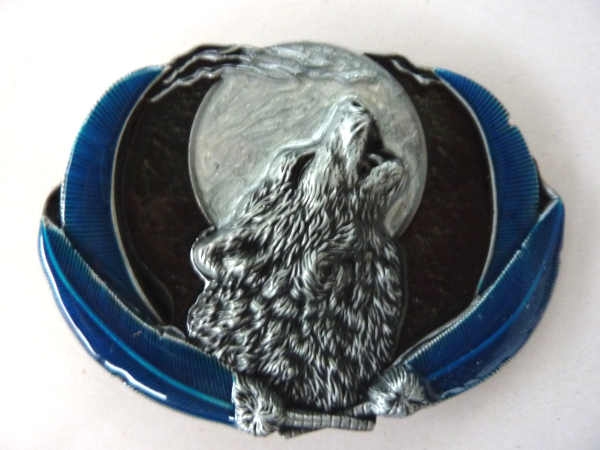 Buckle Gürtelschnalle Wolf
