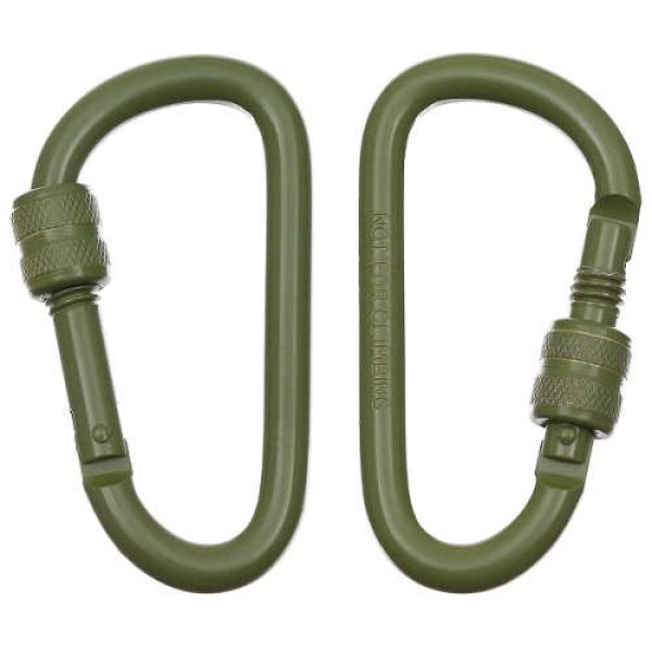 Aluminium Karabiner oliv