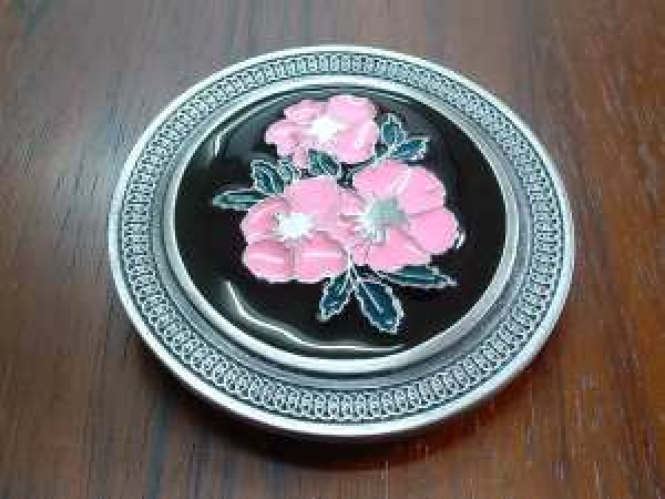 Buckle Gürtelschnalle Blumen