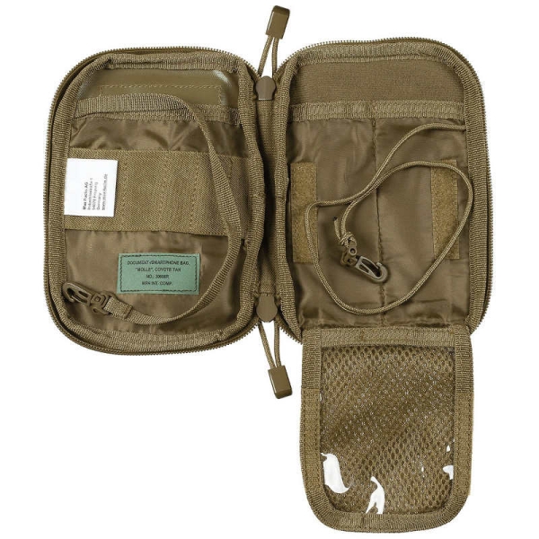 Gürteltasche "MOLLE", coyote tan geöffnet