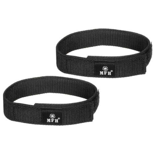 1 Paar Hosengummi mit Klett, schwarz