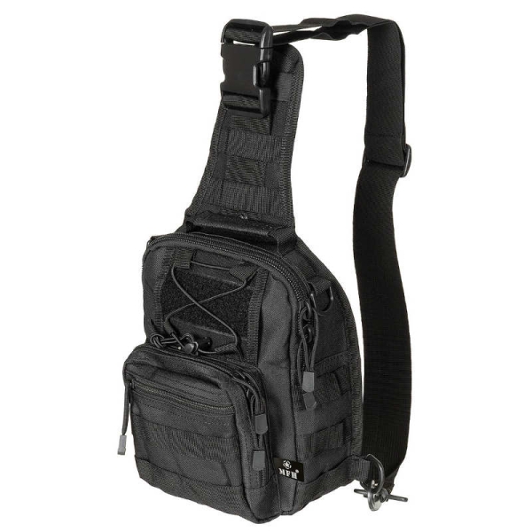 Schulter-Umhängetasche "MOLLE", schwarz