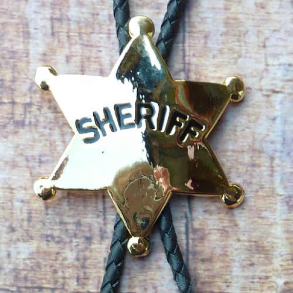 Bolotie Westernkravatte Sheriff Stern