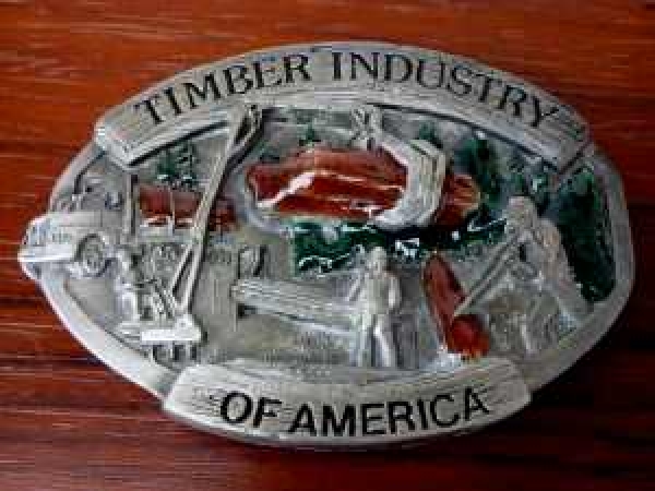 Buckle Berufe Waldarbeiter