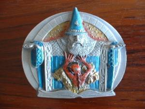 Buckle Gürtelschnalle Zauberer Merlin