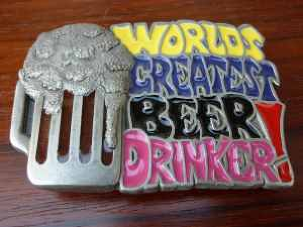 Buckle Gürtelschnalle "Worlds Greatest Beer Drinker"