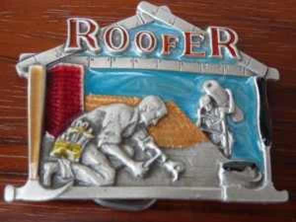 Buckle Gürtelschnalle Dachdecker Roofer
