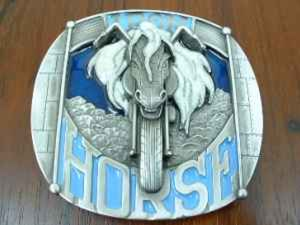 Buckle Gürtelschnalle Biker Iron Horse